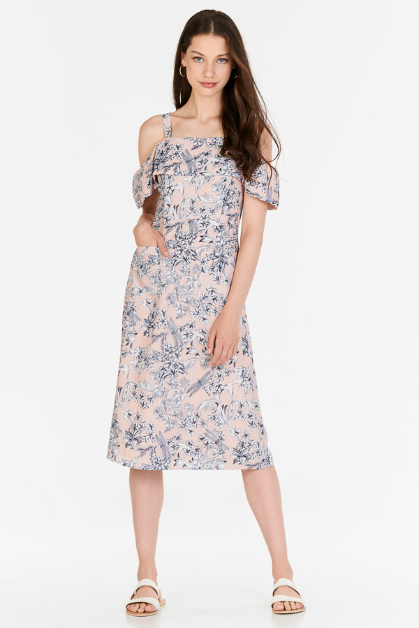 asos curve blue dress