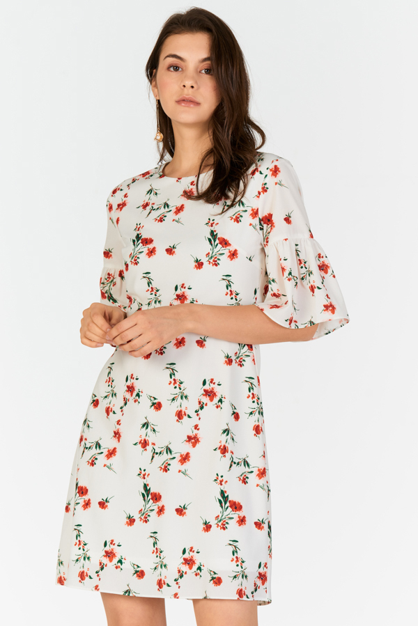 flower printed dress